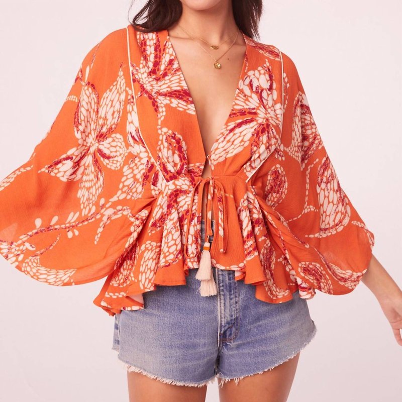 Shop Band Of The Free Hermosa Top In Orange