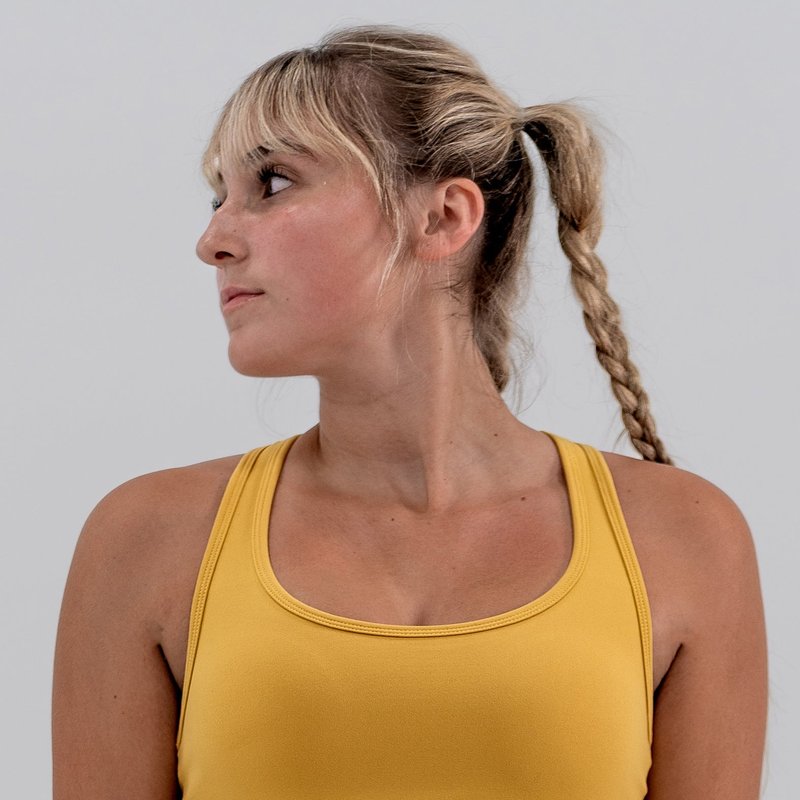Barbell Apparel Barbell Sports Bra In Yellow