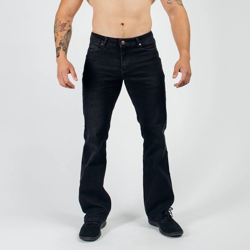 Barbell Apparel Bootcut Athletic Fit Jeans In Black