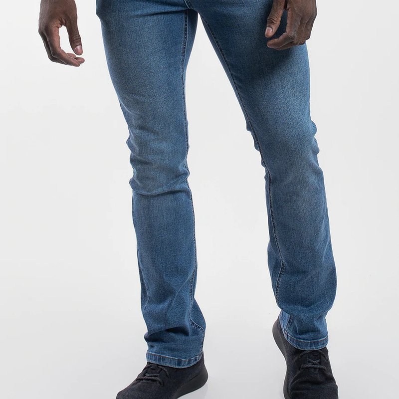 Barbell Apparel Bootcut Athletic Fit Jeans In Blue
