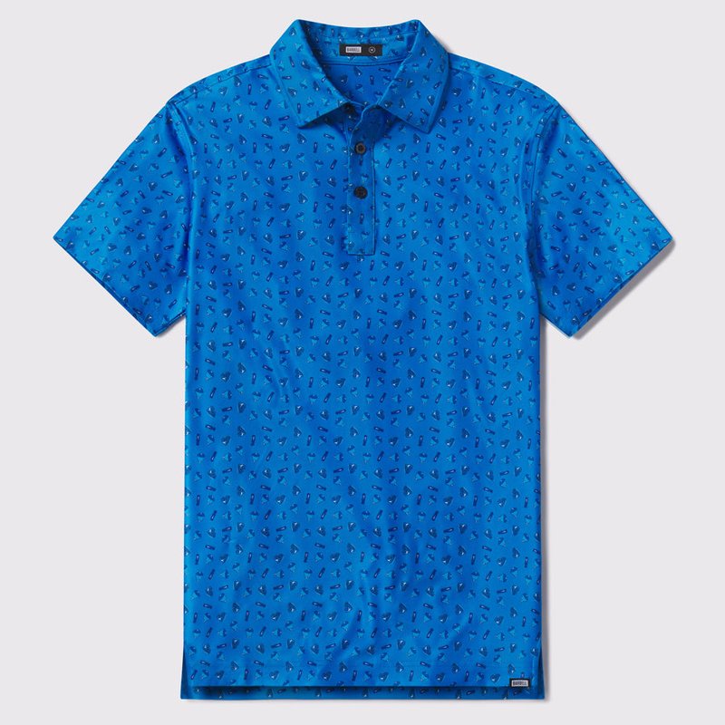 Barbell Apparel High Steaks Performance Polo In Blue