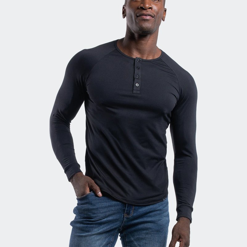 Barbell Apparel Scout Henley T Shirt In Black
