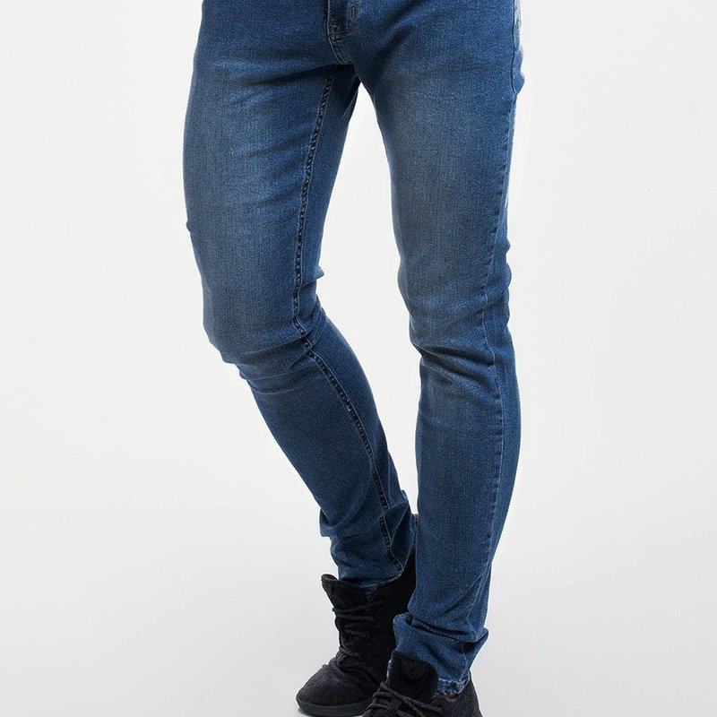 Barbell Apparel Straight Athletic Fit Jeans (tall) In Blue