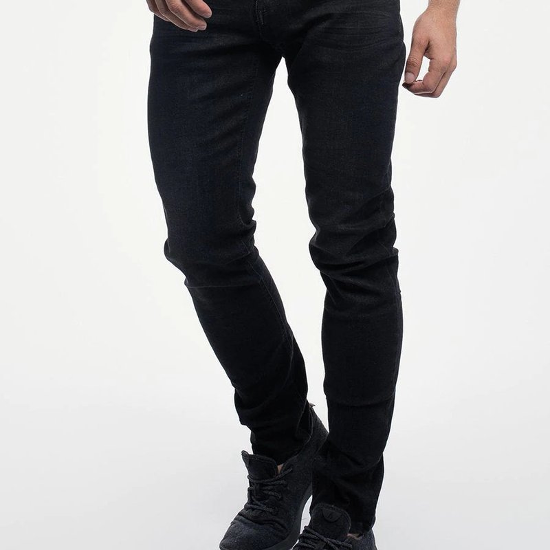 Barbell Apparel Straight Athletic Fit Jeans In Black