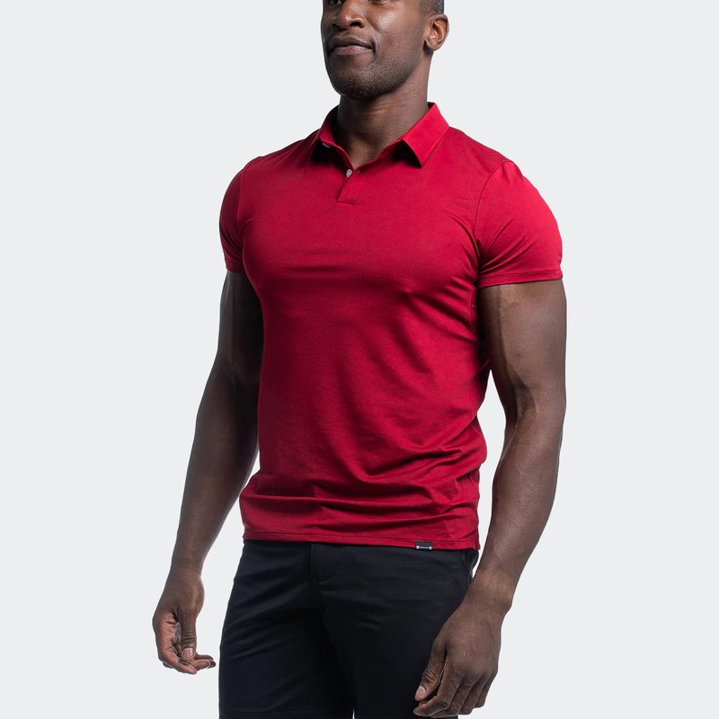 Barbell Apparel Ultralight Polo T In Red
