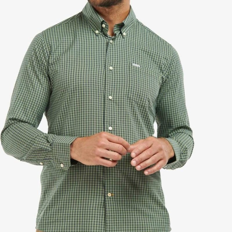 Barbour Grove Performance Shirt In Olive In Green