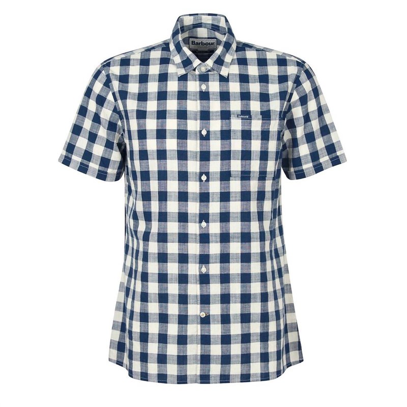 Barbour Hilson Tailored Shirt In Blue