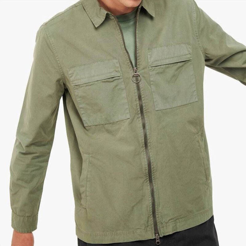 Barbour Tollgate Overshirt In Agave Green