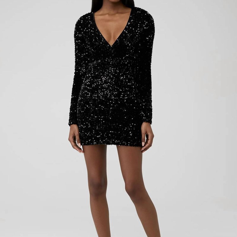 Shop Bardot Echo Sequin Mini Dress In Black