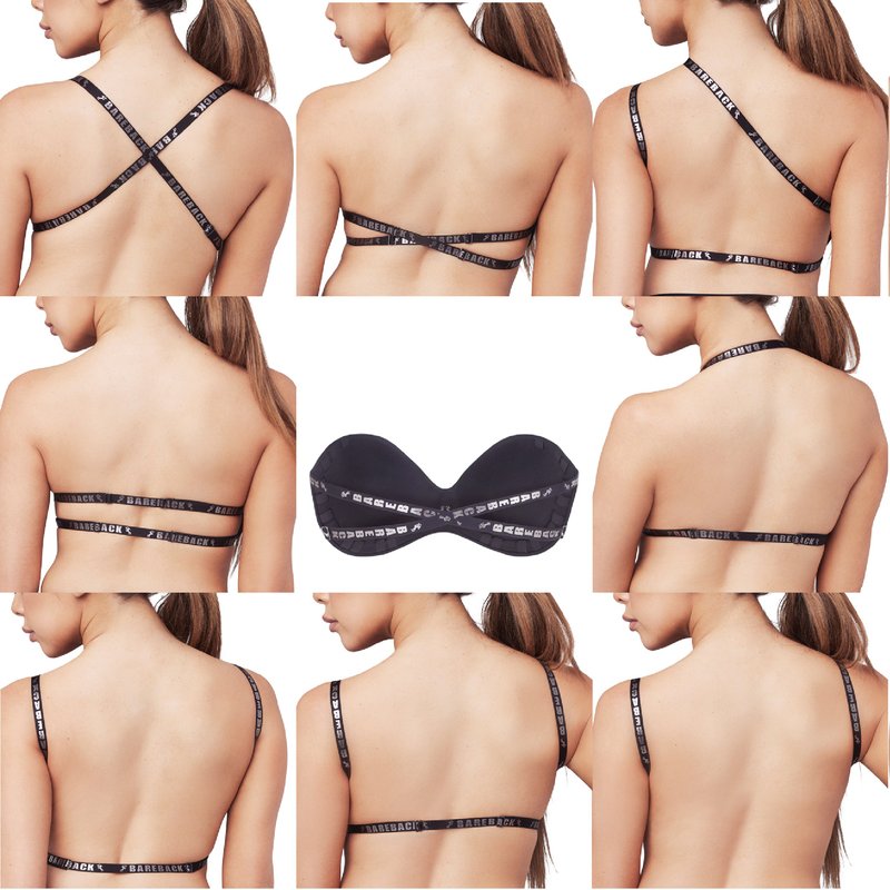 Bareback Premium Multi-way Sexy Back Bra™ In Black