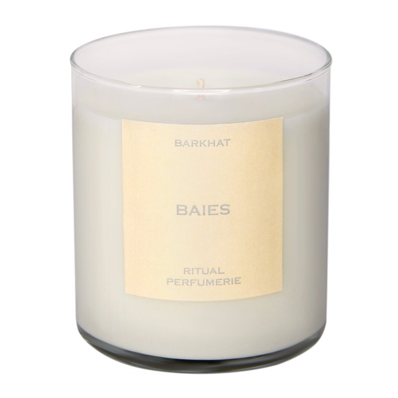 Barkhat Baies Candle In White