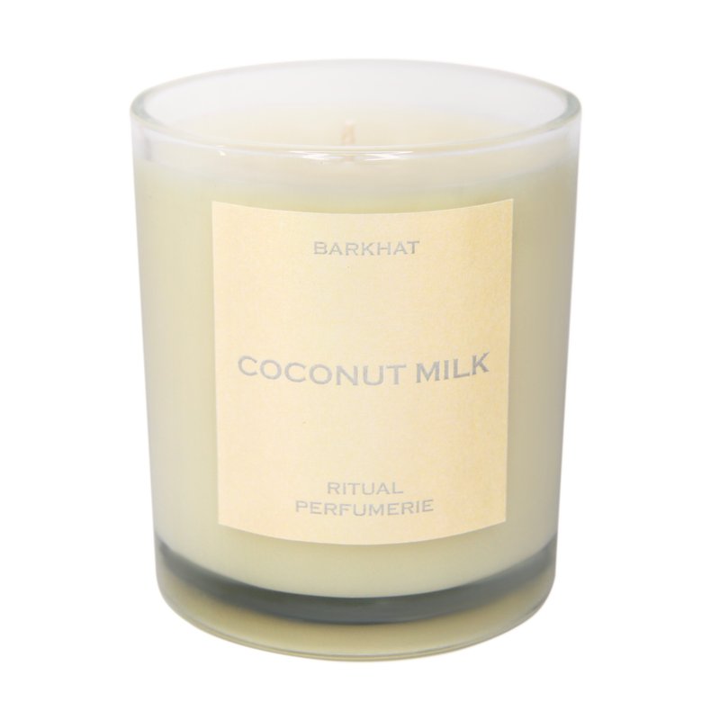 Barkhat Coconut Milk / Coconut Wax Candle In White
