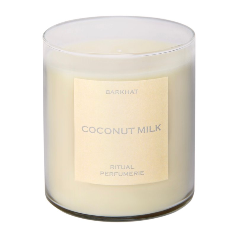 Barkhat Coconut Milk / Coconut Wax Candle In Neutral