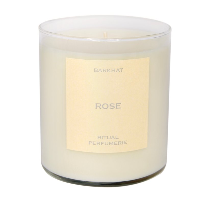 Barkhat Rose / Coconut Wax Candle In White