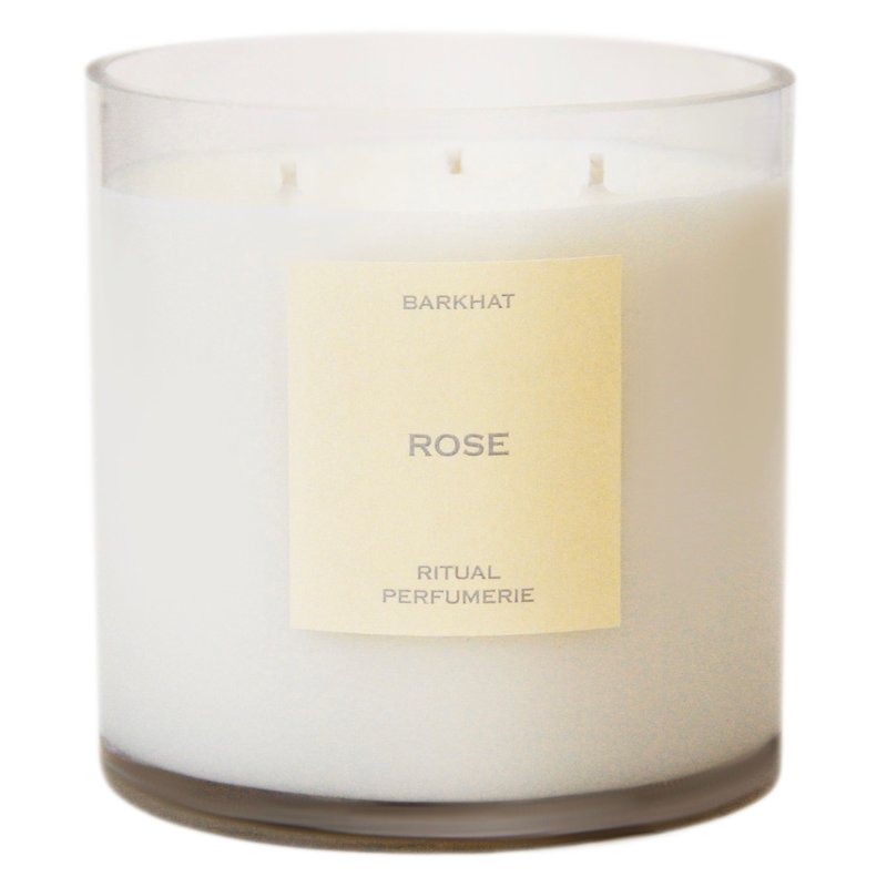 Barkhat Rose / Coconut Wax Candle In White