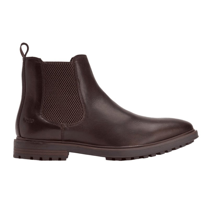 Base London Mens Garrison Leather Chelsea Boots In Brown