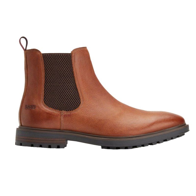 Base London Mens Garrison Leather Chelsea Boots (tan) In Brown