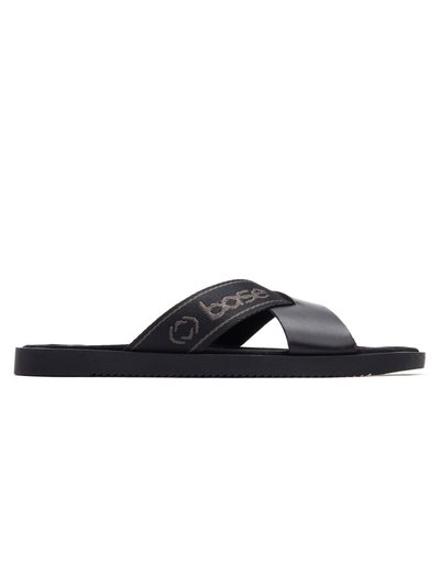 Base London Mens Harissa Crossover Leather Sandals - Black product
