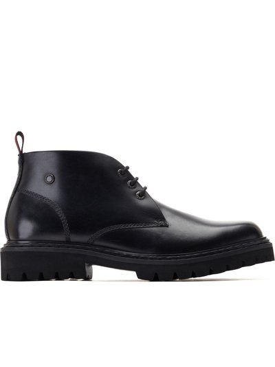 Base London Mens Lomax Leather Chukka Boots (Black) product