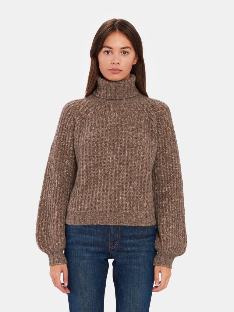 Tilintetgøre generøsitet mund Baum und Pferdgarten Collins Oversized Knit Turtleneck Sweater | Verishop