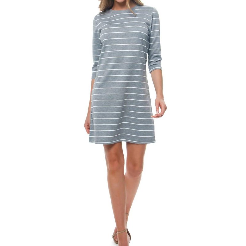 Shop Bb Dakota My Stripe Of Gal Striped Shift Dress In Heather Grey