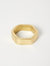 Gold Hexagon Napkin Ring