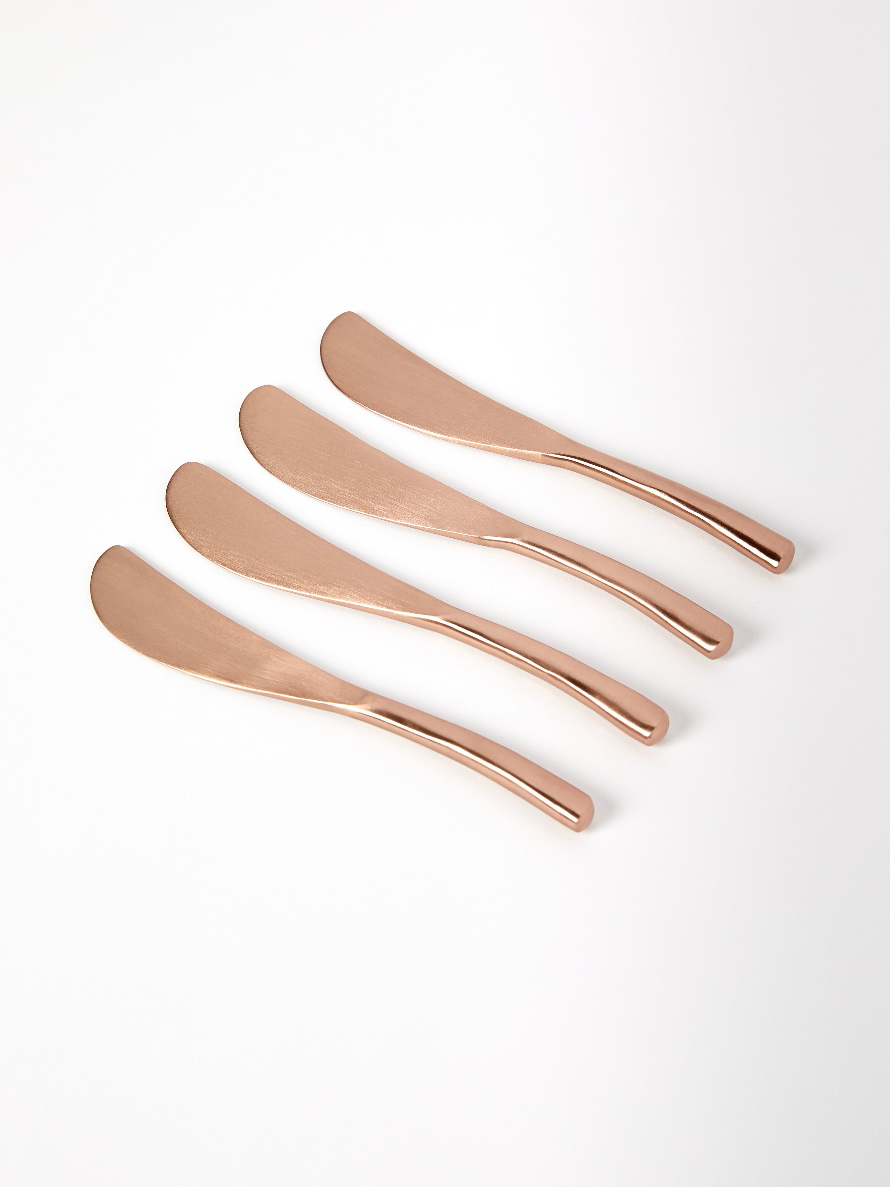 Be Home Streamlined Spreaders, Set Of 4 In Rose Gold