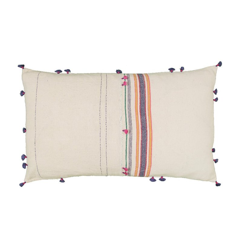 Beach Haus Fur Ahir 2 Pillow By Injiri In White