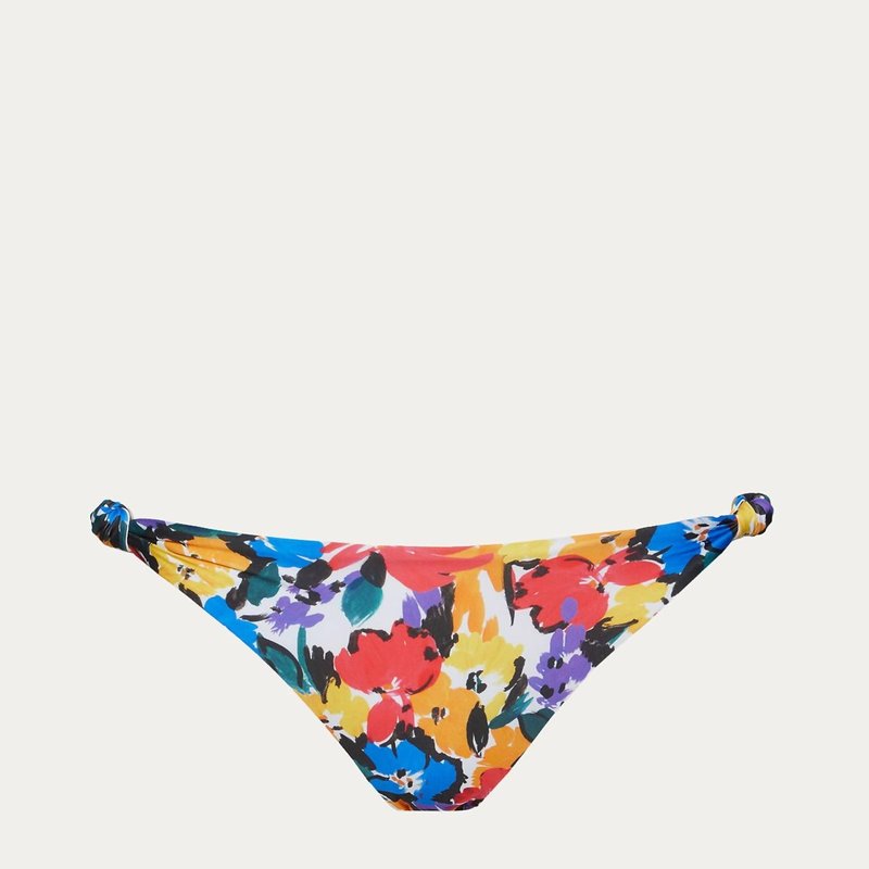 Shop Beach Riot Knotty Bottom In Buttercup Floral In Blue