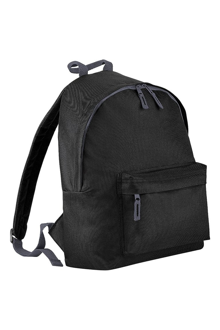 Beechfield Childrens Junior Big Boys Fashion Backpack Bags/Rucksack/School (Pack of 2) (Black) (One Size) - Black