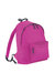 Beechfield Childrens Junior Big Boys Fashion Backpack Bags/Rucksack/School (Pack of 2) (Fuchsia/ Graphite Grey) (One Size) - Fuchsia/ Graphite Grey