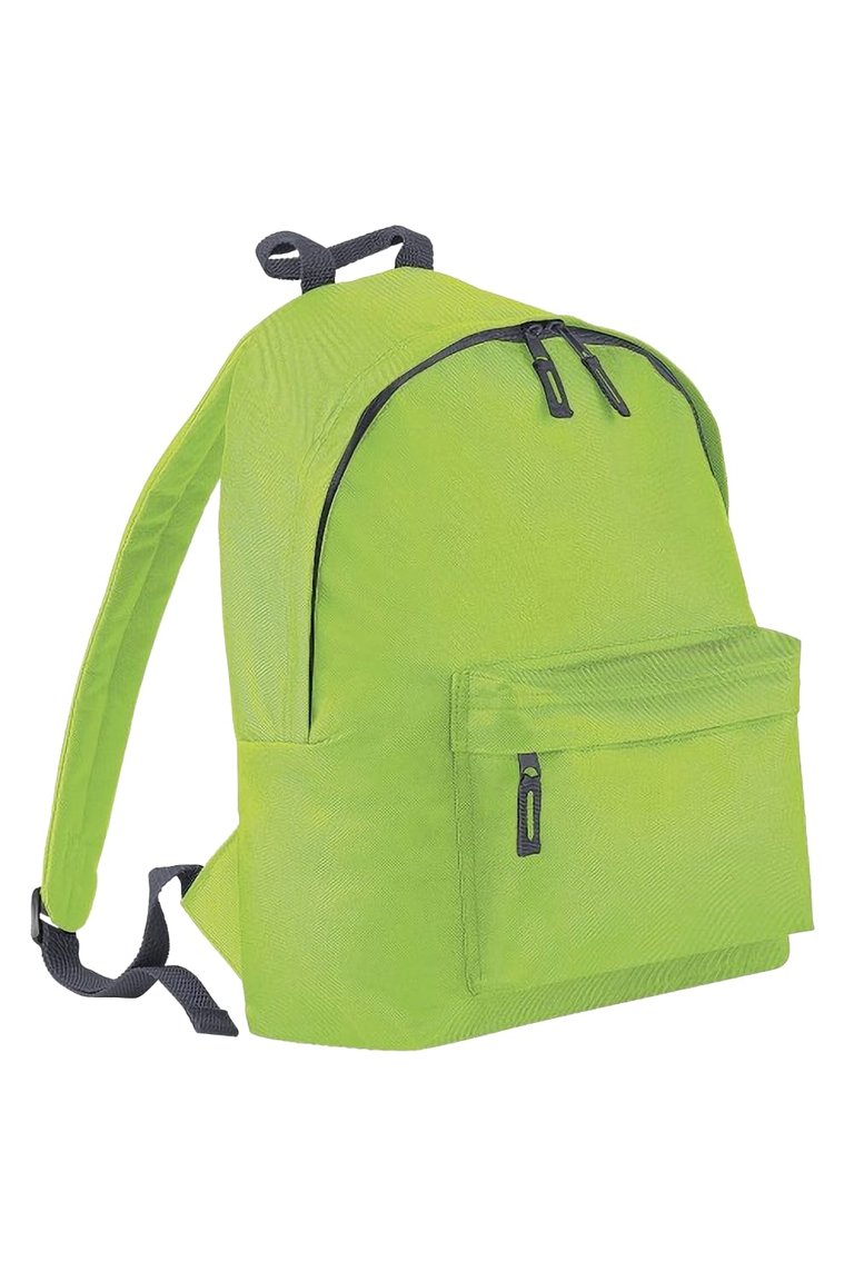 Beechfield Childrens Junior Big Boys Fashion Backpack Bags/Rucksack/School (Pack of 2) (Lime Green/ Graphite grey) (One Size) - Lime Green/ Graphite grey