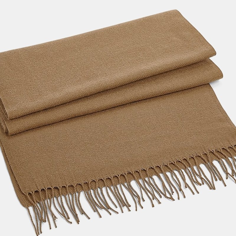 Beechfield Classic Woven Scarf (biscuit) In Brown