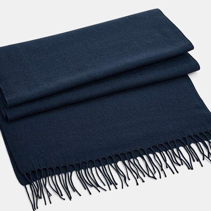 Beechfield Classic Woven Scarf (french Navy) In Blue