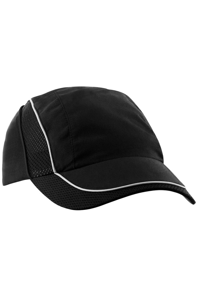 Beechfield Coolmax® Flow Mesh Baseball Cap / Headwear (Black) - Black