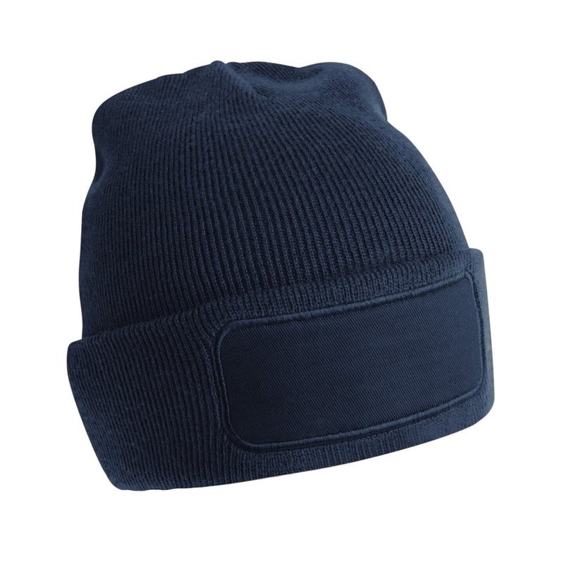 Beechfield Original Patchwork Recycled Beanie In Blue