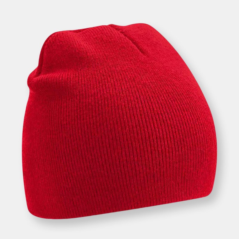 Beechfield Original Recycled Beanie In Red