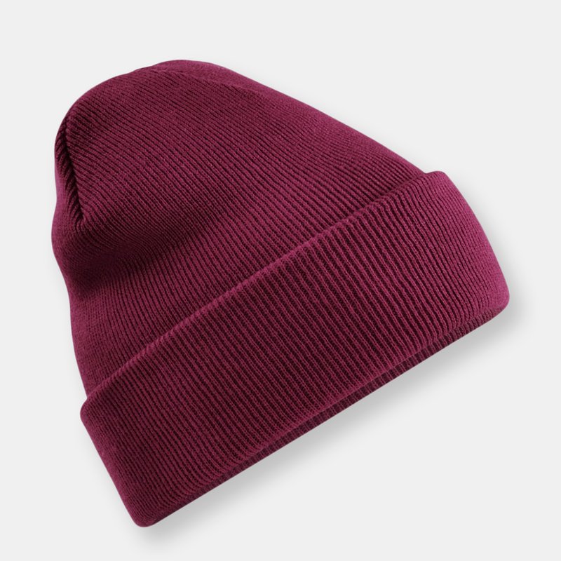 Beechfield Recycled Cuffed Beanie In Red