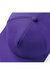 Beechfield Unisex 5 Panel Retro Rapper Cap (Pack of 2) (Purple)