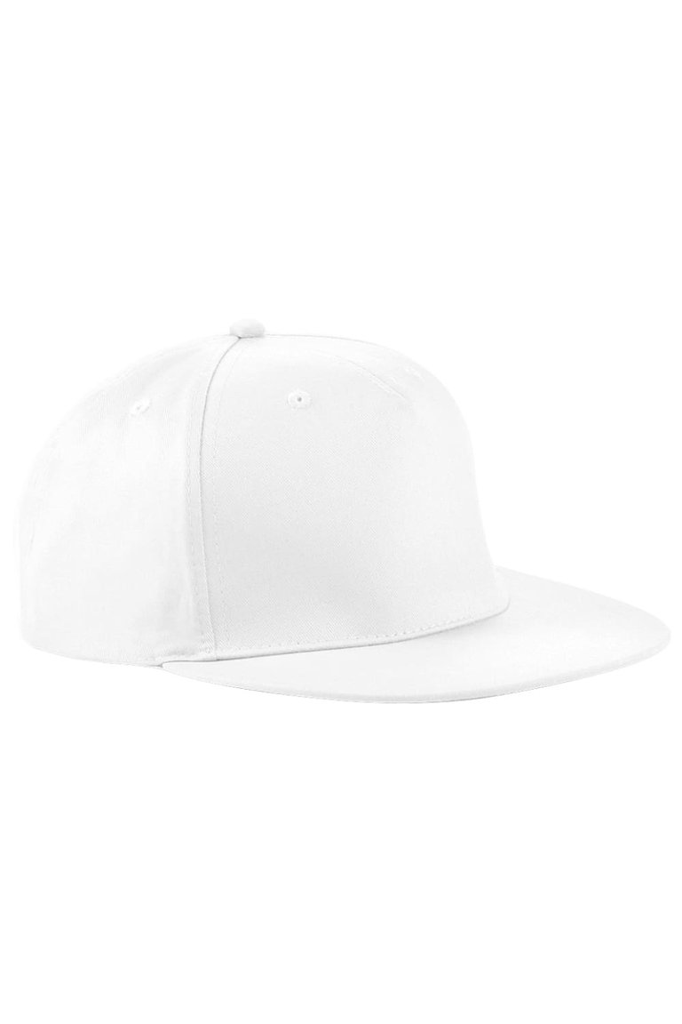 Beechfield Unisex 5 Panel Retro Rapper Cap (White) - White