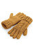 Beechfield Unisex Cable Knit Melange Gloves (Mustard) - Mustard