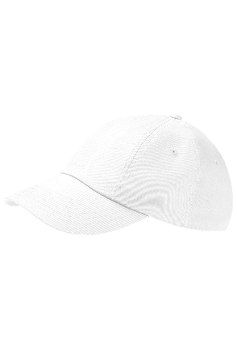 Beechfield Unisex Low Profile Heavy Cotton Drill Cap / Headwear (White) - White