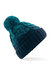 Beechfield Unisex Ombre Styled Beanie (Teal/French Navy) - Teal/French Navy