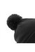Beechfield Unisex Original Pom Pom Winter Beanie Hat (Black)