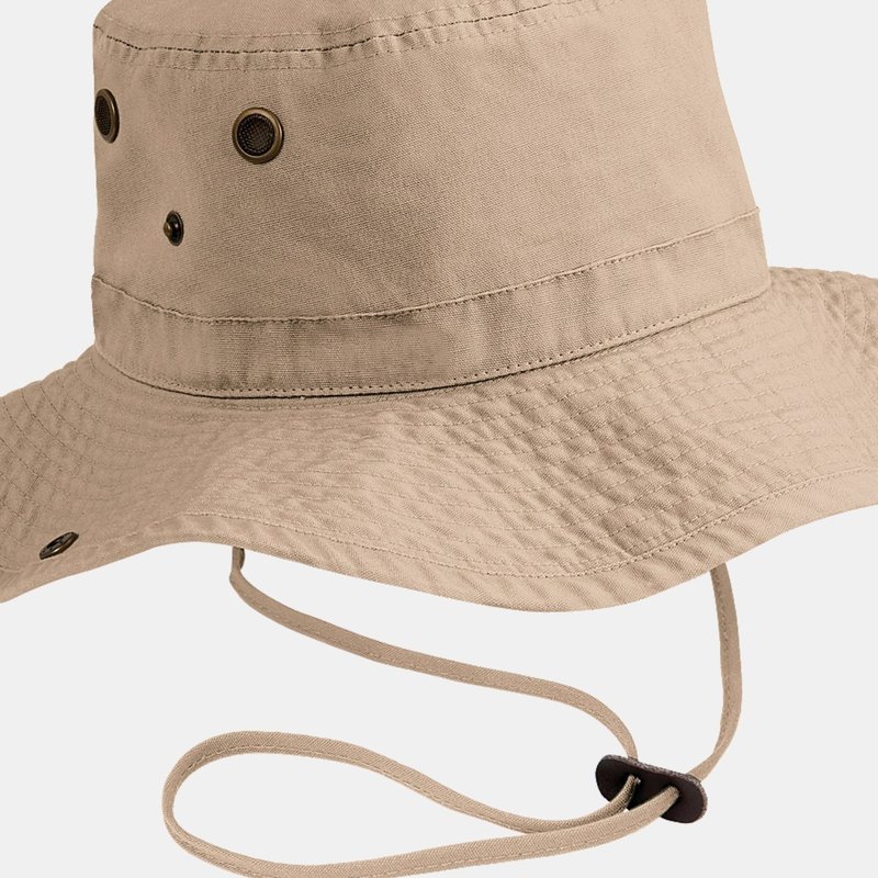 Beechfield Unisex Outback Upf50 Protection Summer Hat / Headwear (pebble) In Grey