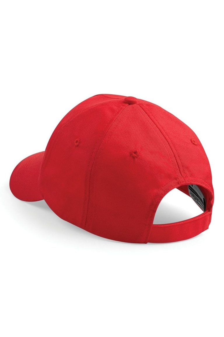 Beechfield Unisex Plain Original 5 Panel Baseball Cap (Pack of 2) (Bright Red)