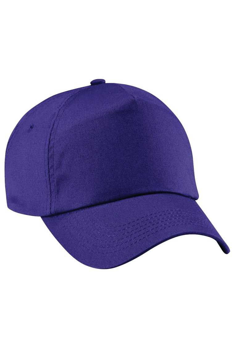 Beechfield Unisex Plain Original 5 Panel Baseball Cap (Pack of 2) (Purple) - Purple