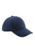 Beechfield Unisex Pro-Style Heavy Brushed Cotton Baseball Cap / Headwear (French Navy) - French Navy