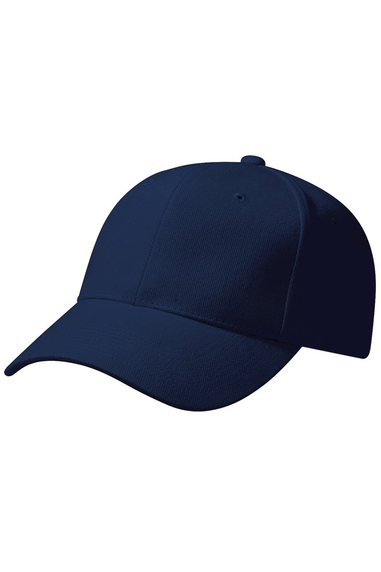 Beechfield Unisex Pro-Style Heavy Brushed Cotton Baseball Cap / Headwear (French Navy)