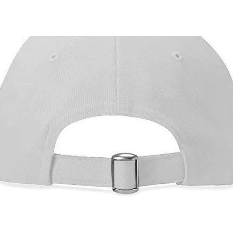 Beechfield Unisex Pro-Style Heavy Brushed Cotton Baseball Cap / Headwear (Pack of 2) (White)